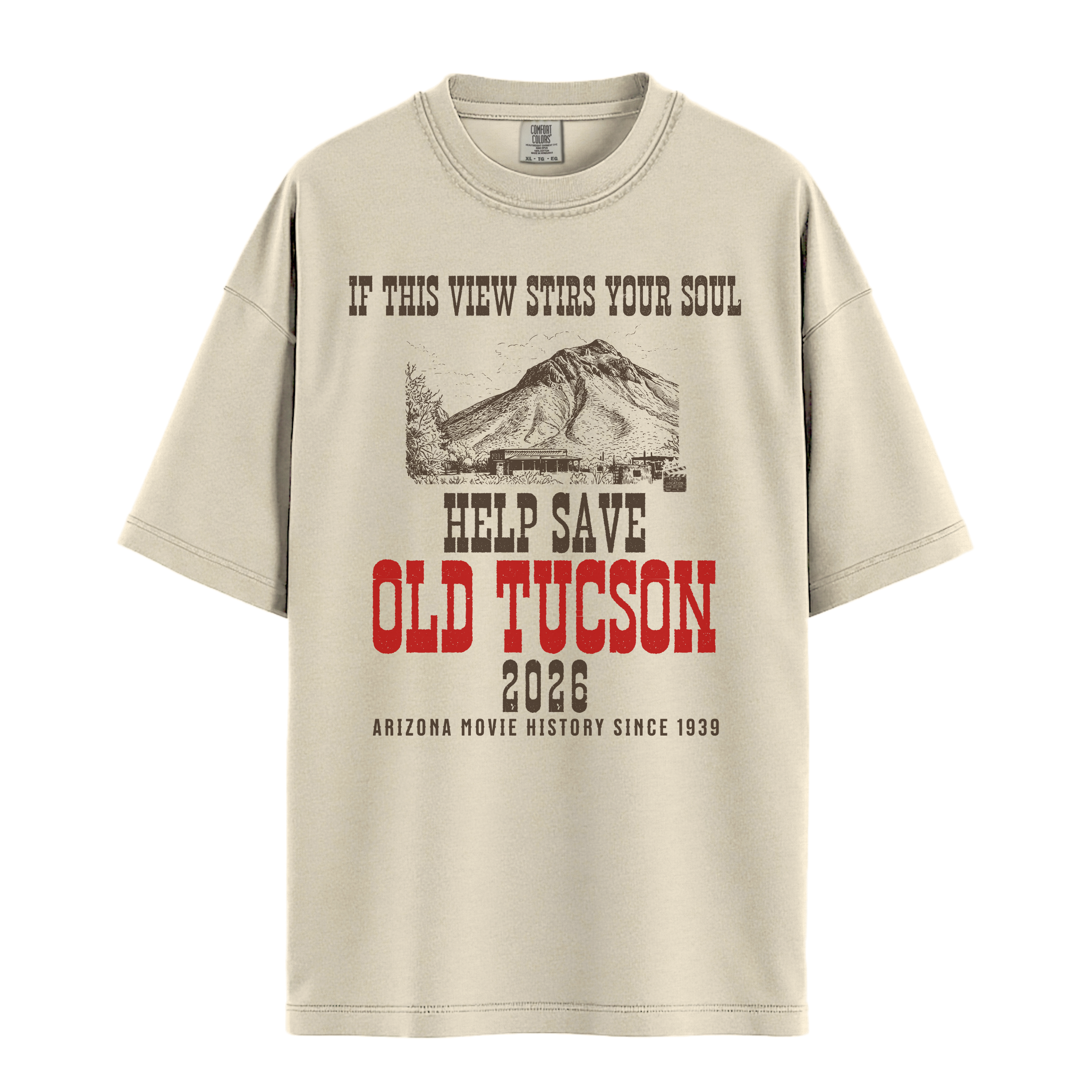 Help Save Old Tucson campaign shirt